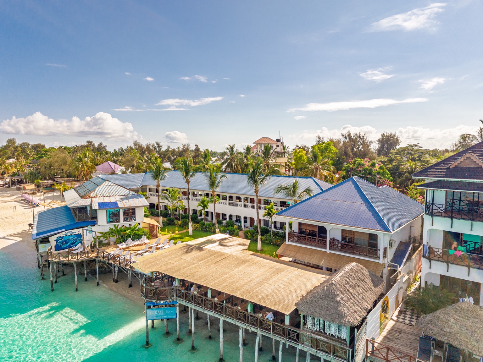 The resort and Terrace Nungwi