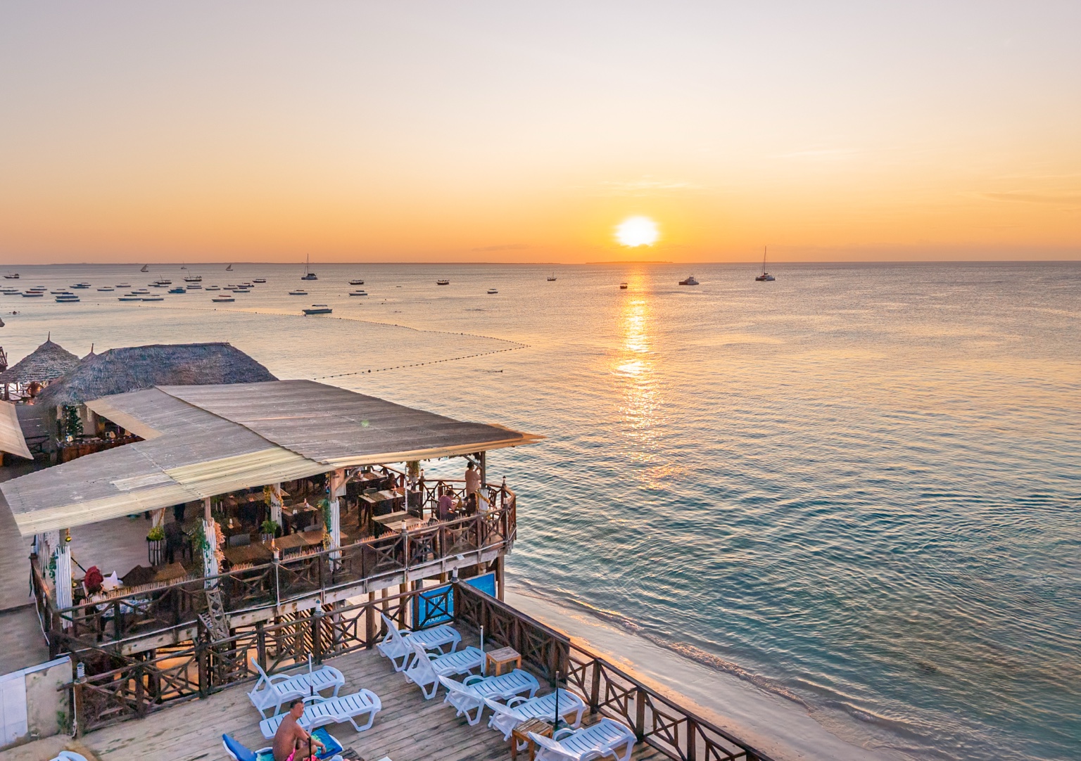 Sunset over the Indian Ocean